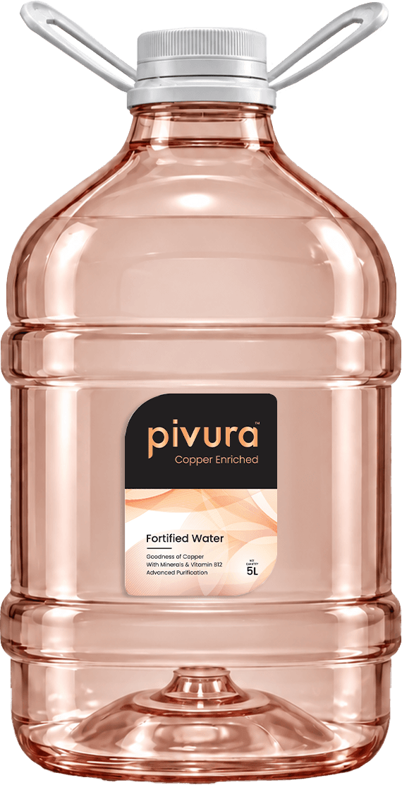Pivura Copper Enriched 5 litre fortified water can